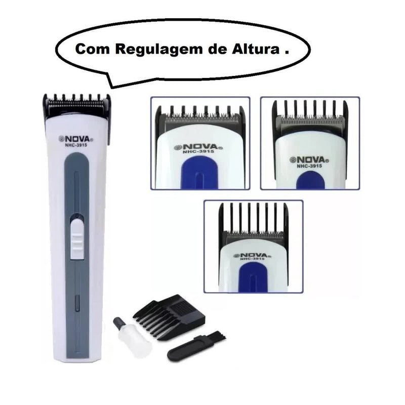 Máquininha De Cortar Cabelo ou Barbeador Portátil Bivolt Chian