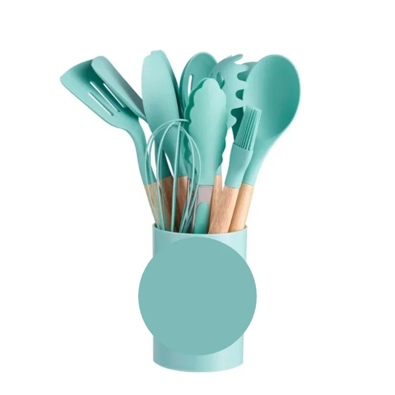 KIT de Utensílios de Cozinha 12 peças Silicone Chian