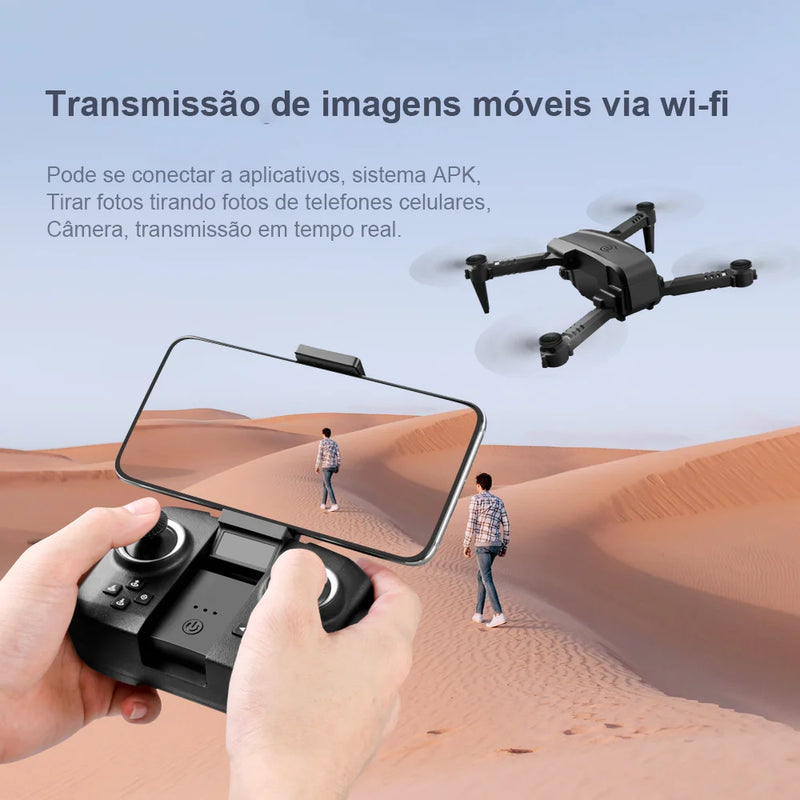 XT6 Mini Drone 4k Câmera Dupla Wifi Chian