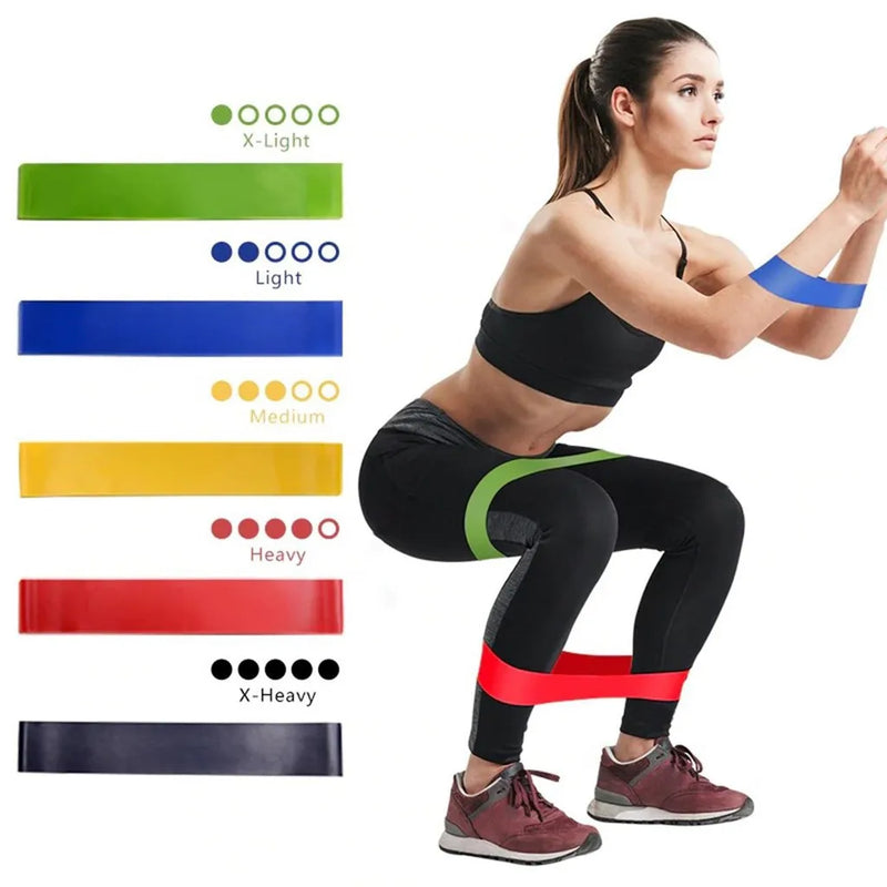 Kit 5 Faixas Elásticas Para Exercícios Multifuncional Chian