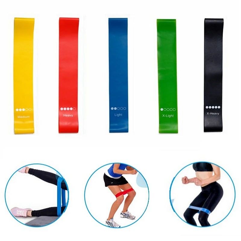 Kit 5 Faixas Elásticas Para Exercícios Multifuncional Chian