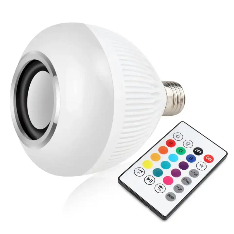 Lâmpada Led & Caixa De Som Bluetooth Com Controle Remoto Chian